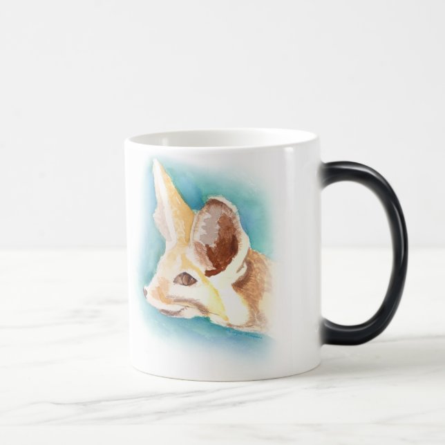 Fennec fox heat-color changing mug (Right)