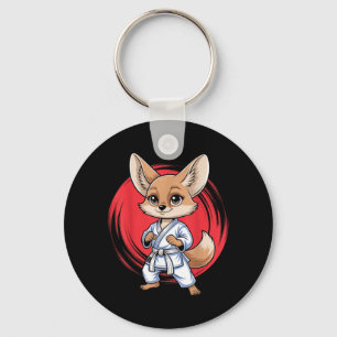 Fennec Fox Martial Arts Karate Jiu-Jitsu Judo Keychain