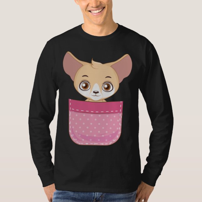 Fennec Fox Pocket Fennec Fox  Fennec Foxes T-Shirt (Front)