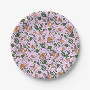 Fennec Foxes in Pink Paper Plates