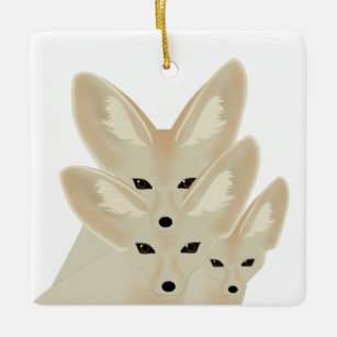 Fennec Foxes Ornament