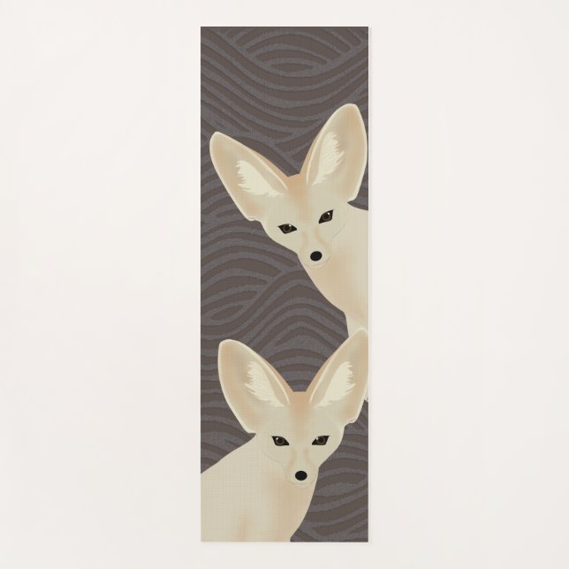 Fennec Foxes Yoga Mat (Front)