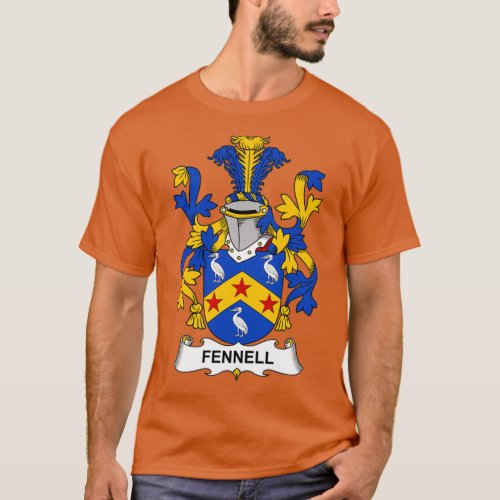 Fennell Coat of Arms Family Crest  T_Shirt