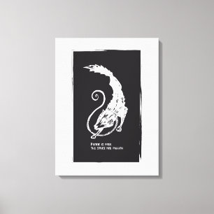 Fenrir Fenris is free dog viking norse mythology Canvas Print