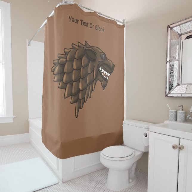 Fenrir/Fenriswolf Shower Curtain (In Situ)
