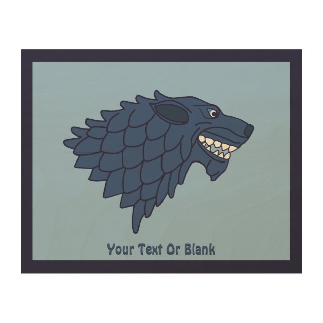 Fenrir/Fenriswolf Wood Wall Art (Front)