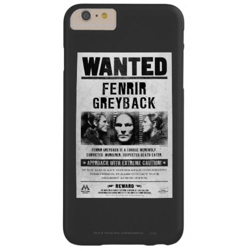 Fenrir Greyback Wanted Poster Barely There iPhone 6 Plus Case