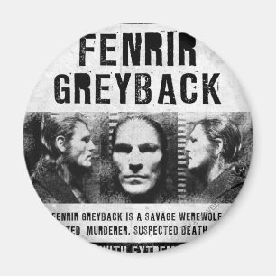 Fenrir Greyback Wanted Poster Magnet