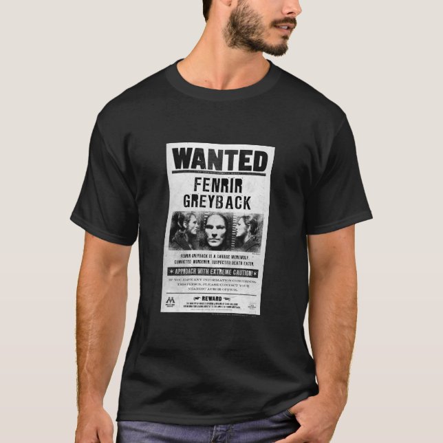 Fenrir Greyback Wanted Poster T-Shirt (Front)