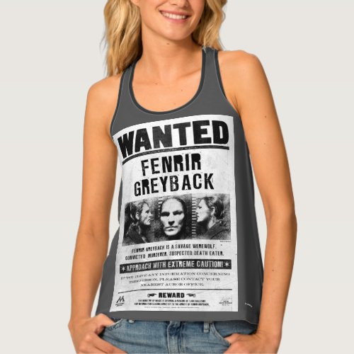 Fenrir Greyback Wanted Poster Tank Top