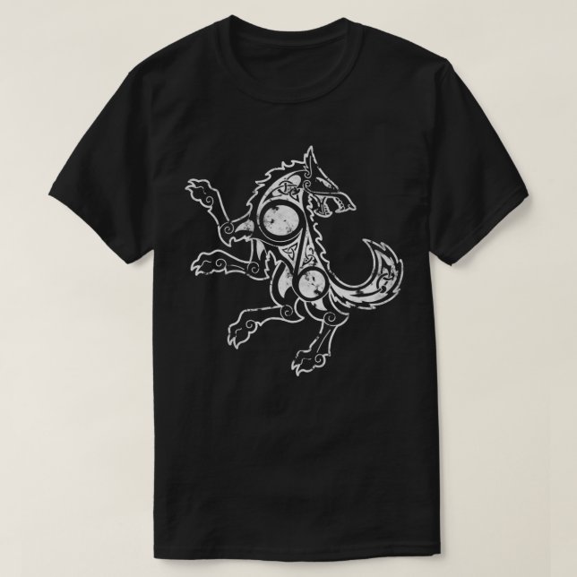Fenrir viking symbol T-Shirt (Design Front)