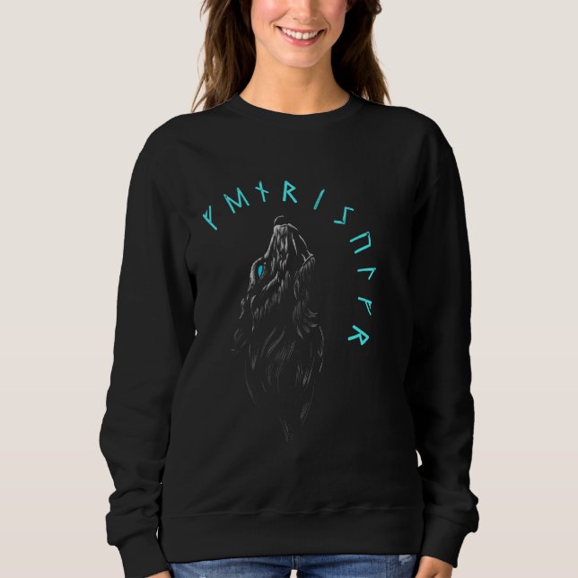 Fenriswolf Nordic Viking Warrior Ragnarök Sweatshirt (Front)