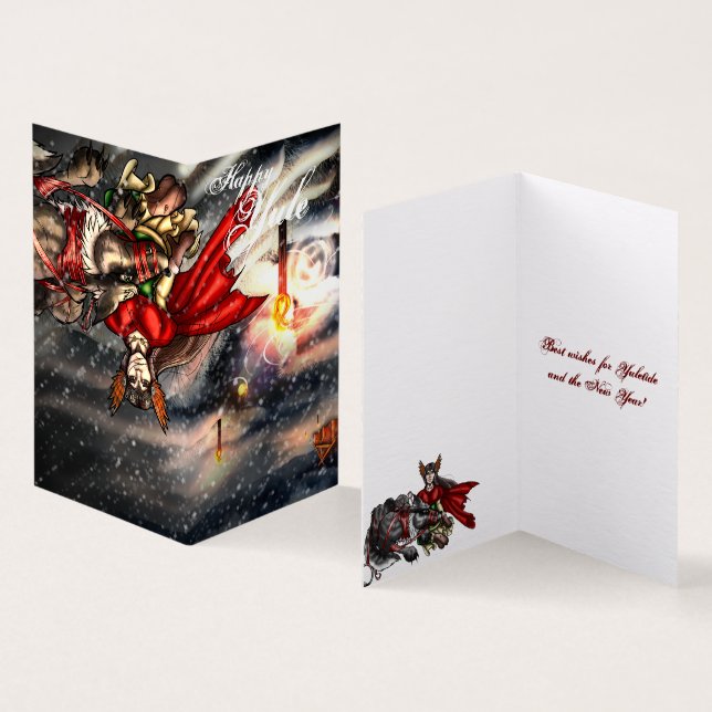 Fensalir's Door: Yuletide Kindness Greetings Cards (Inside and Outside)