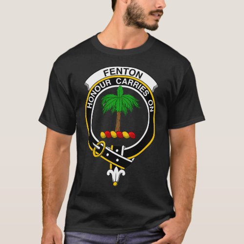 Fenton Crest Tartan Clan Scottish Clan T_Shirt