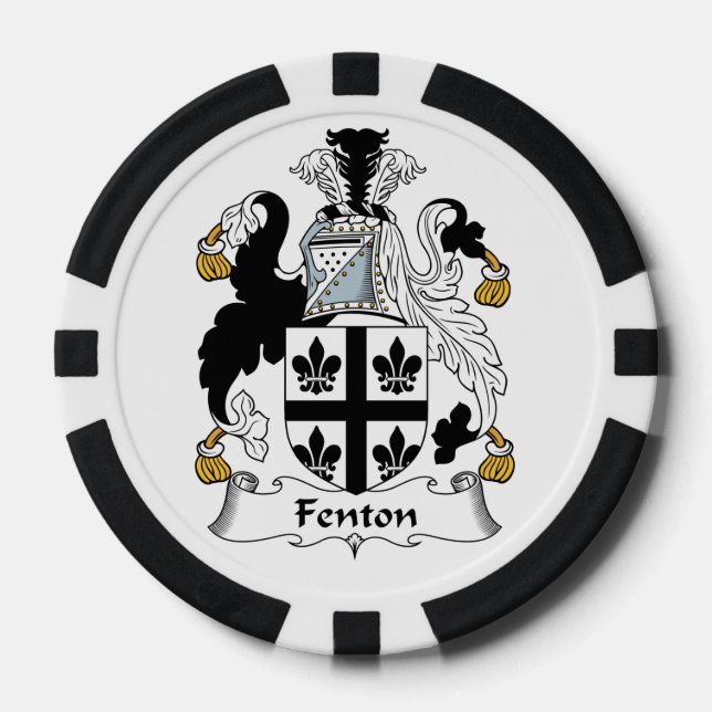 Fenton Family Crest Poker Chips (Front)
