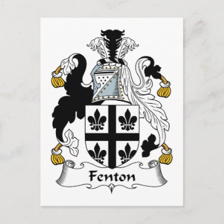 Fenton Family Crest Postcard