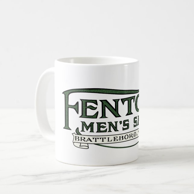 Fenton's Mens Shop Logo Mug (Front Left)