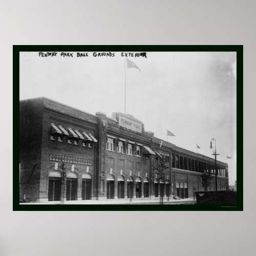 Fenway Park Boston Baseball 1914 Poster