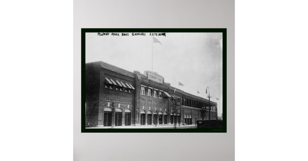 Vintage Fenway Park Poster Art Print by positive images