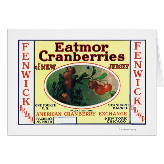 Fenwick Eatmor Cranberries Brand Label (Front Horizontal)
