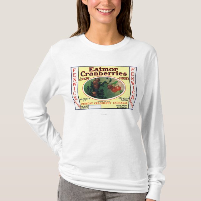 Fenwick Eatmor Cranberries Brand Label T-Shirt (Front)