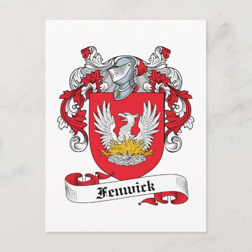 Fenwick Family Crest Postcard