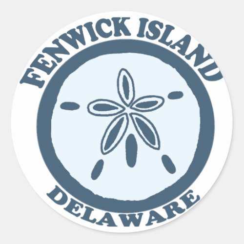 Fenwick Island Classic Round Sticker