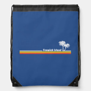 Fenwick Island, Delaware Drawstring Bag
