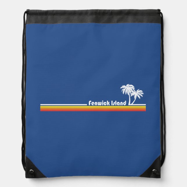 Fenwick Island, Delaware Drawstring Bag (Front)