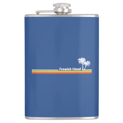 Fenwick Island Delaware Flask