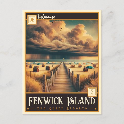 Fenwick Island Delaware  Vintage Postcard