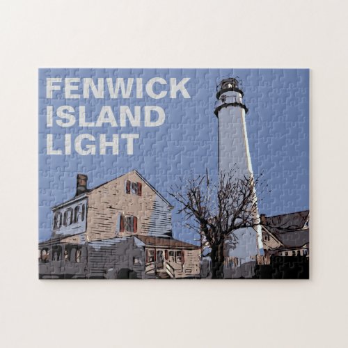 FENWICK ISLAND LIGHT JIGSAW PUZZLE