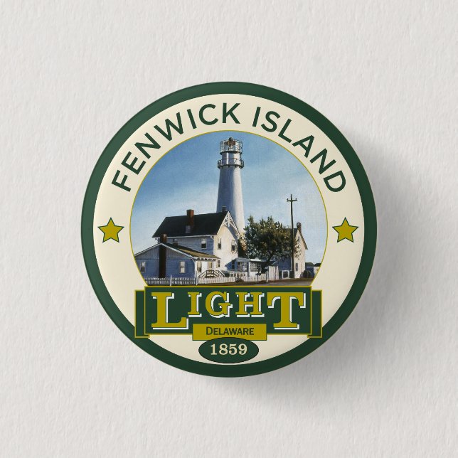 Fenwick Island Lighthouse Button (Front)