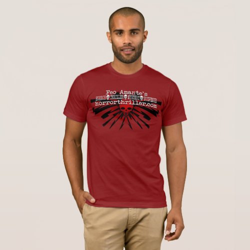 Feo Amantes Horror Thriller Red Banner T_Shirt