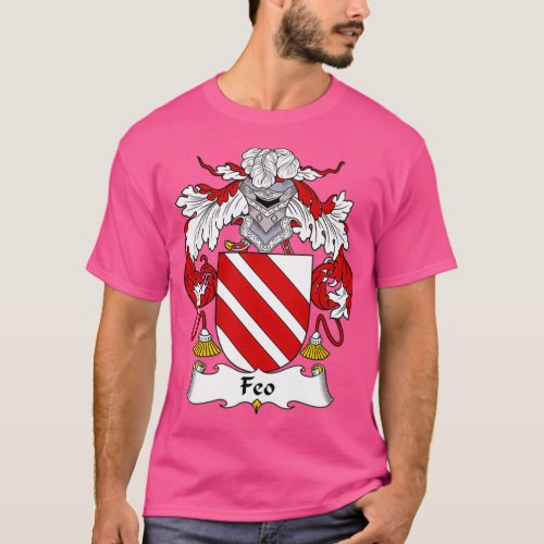 Feo Coat of Arms Family Crest  T_Shirt