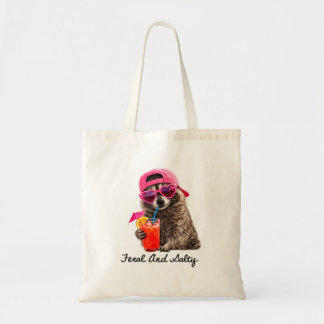 Feral And Salty Funny Meme Feral Raccoon Summer Tote Bag
