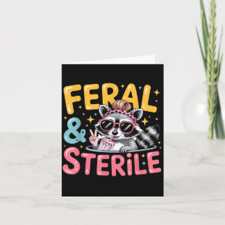 Feral and sterile hysterectomy recovery  card