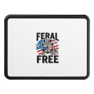 Feral But Free Patriotic Raccoon Vintage Shirt Des Hitch Cover