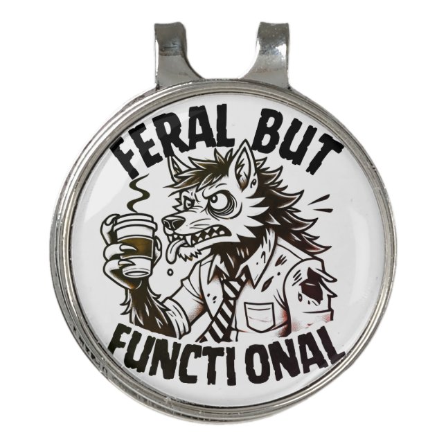 Feral but Functional Hat Clip (Front)