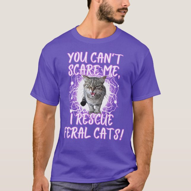 Feral Cat Rescue Cat T-Shirt (Front)