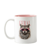 Feral Chic Raccoon Glam Coffee Mug