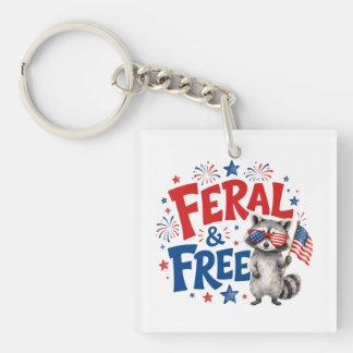 Feral & Free Keychain