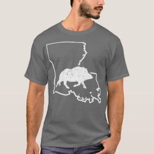 Feral Hog Trapping Louisiana Wild Boar Hog Hunting T-Shirt