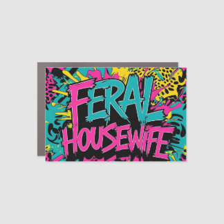 Feral Housewife Car Magnet