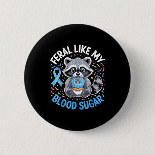 Feral Like My Blood Sugar Raccoon Outfit With Donu Button