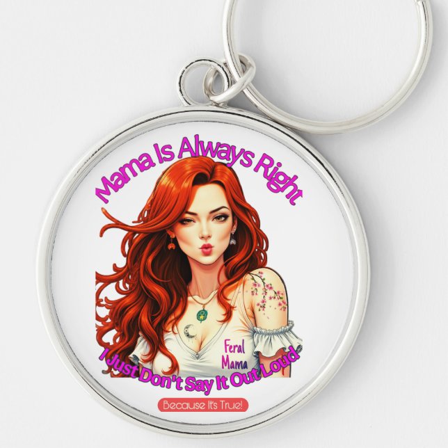 Feral Mama Keychain (Front)