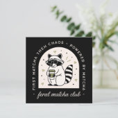 Feral matcha club funny raccoon lovers sarcastic (Standing Front)