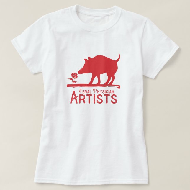 Feral Physician Artists T-Shirt (Design Front)