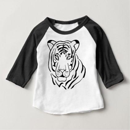 Feral Tiger Drawing Baby T-Shirt