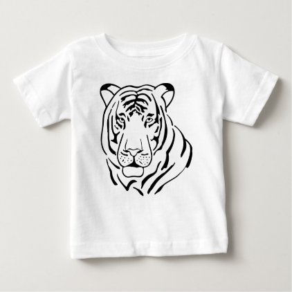 Feral Tiger Drawing Baby T-Shirt